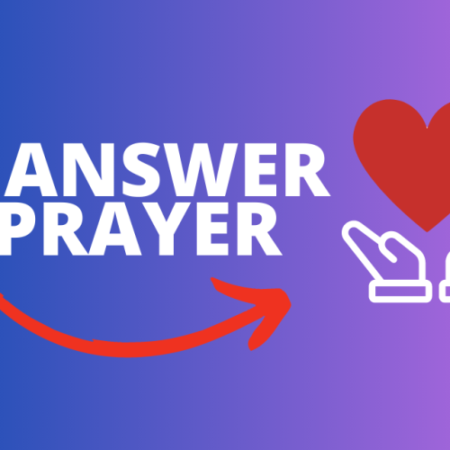 An answer to prayer…