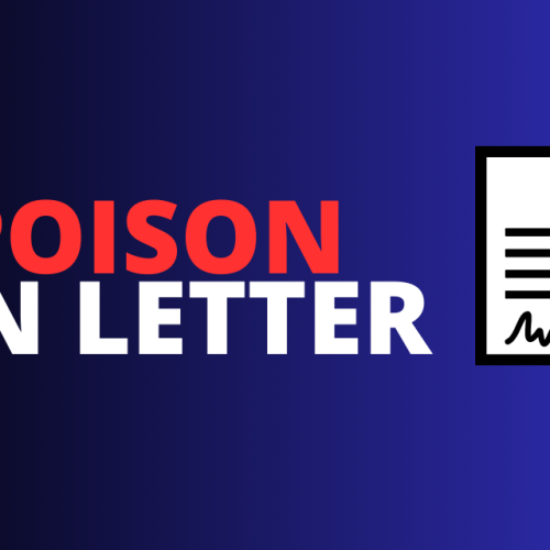 A poison pen letter
