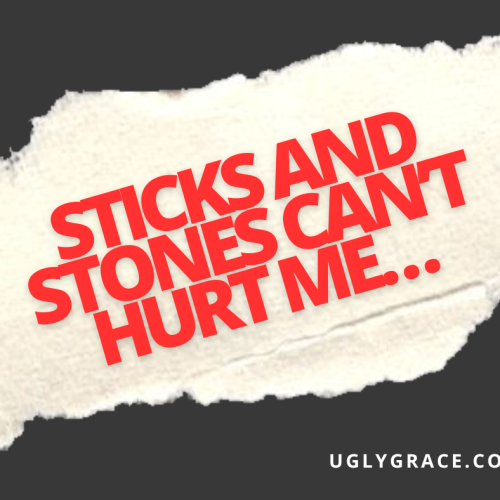 Sticks and stones can’t hurt me…right?